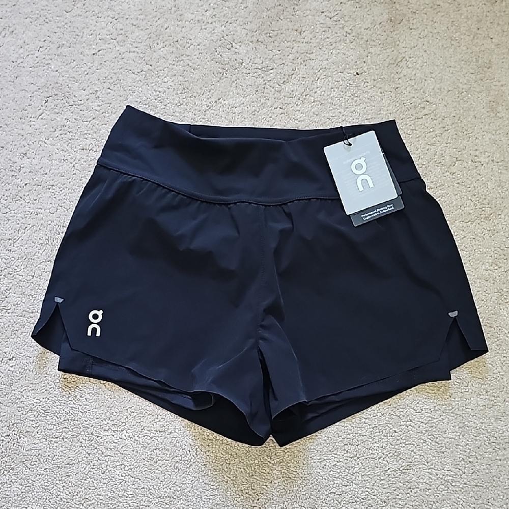 On Running Women's Black Running Shorts NWT